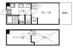 ロフティ大和 1Kの間取図画像