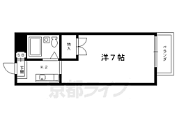 メゾンヒエイ 1Kの間取図画像