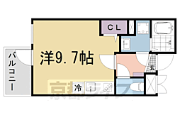 グランデコート大宅NORTH ワンルームの間取図画像