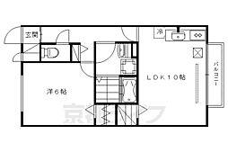 グランパルク 1LDKの間取図画像