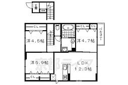 パークヒル岩倉 3LDKの間取図画像