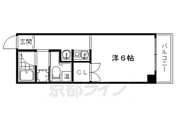 総司館八木 1Kの間取図画像