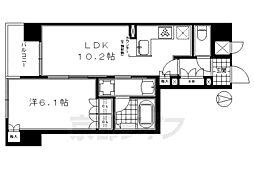 リーガル京都堀川五条通り 1LDKの間取図画像