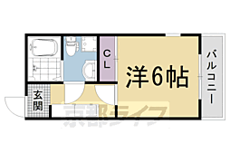 サイト京都西院 1Kの間取図画像