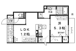 プリマベーラ綾2 1LDKの間取図画像