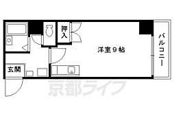 ジュネス三京 ワンルームの間取図画像