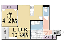 アネックス2番館 1LDKの間取図画像