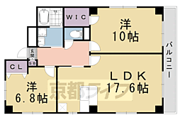 アパルトマン505 2LDKの間取図画像