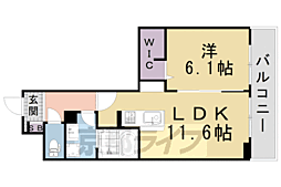 エムアイヒルズ 1LDKの間取図画像