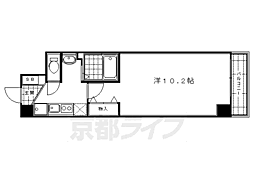 アルトシュロス四条大宮 1Kの間取図画像