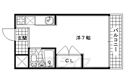 Fok21 1Kの間取図画像