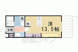 未麗梅小路 ワンルームの間取図画像