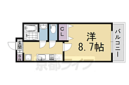 リノ若宮 1Kの間取図画像