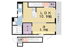 ユアメゾン丸川 1LDKの間取図画像