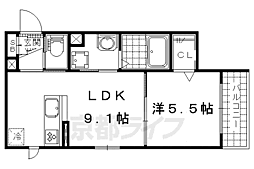 シャーメゾン伊勢屋 1LDKの間取図画像