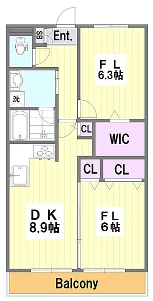 東京都練馬区東大泉７丁目(賃貸マンション2DK・4階・55.00㎡)の写真 その2