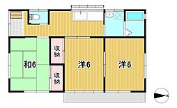岩井崎戸建　G棟 3Kの間取り