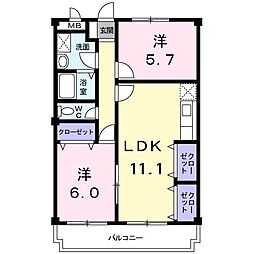 間取図画像 2LDK