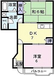 間取図画像 2DK