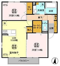 間取図画像 2LDK