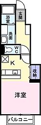 エクセレンテ ワンルームの間取図画像