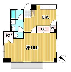 コーポラス明和 1DKの間取図画像