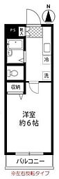 アリスヴィラ 1Kの間取図画像