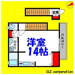 BONNIEALBA ワンルームの間取図画像