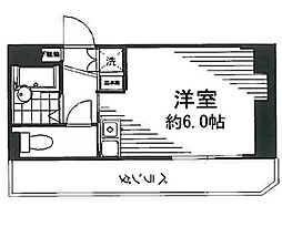 ジャネットビル 1Kの間取図画像
