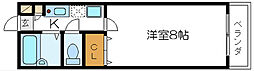 アルキ 1Kの間取図画像