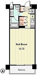 willDo清澄 4階1Kの間取り