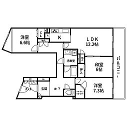 アルファスシティ大島 3LDKの間取図画像