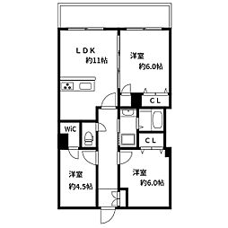 ライオンズプラザ錦糸町 3LDKの間取図画像