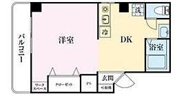 JLBグランエクリュ住吉2 1DKの間取図画像