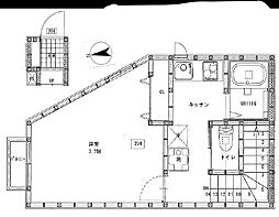 GREENCOURT 1Kの間取図画像
