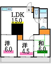 タウンハイツ亀有2号棟 5階/-