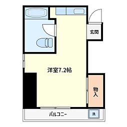 小平ビル ワンルームの間取図画像