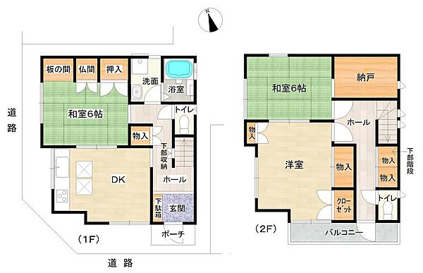 ３ＤＫ＋納戸の間取り