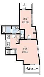 GardenTerrace三軒茶屋 1LDKの間取図画像