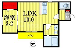 KEIAI RESIDENCE 豊四季 2階1LDKの間取り