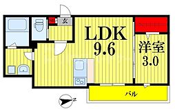 KEIAI RESIDENCE 豊四季 1階1LDKの間取り