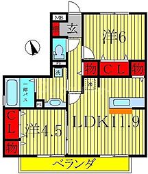 間取図画像 2LDK