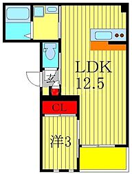 間取図画像 1LDK