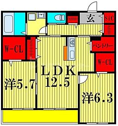 間取図画像 2LDK