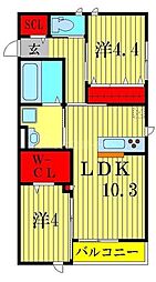間取図画像 2LDK