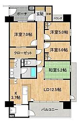 ヒューマンスクエアグランロマーニャ 4LDKの間取図画像