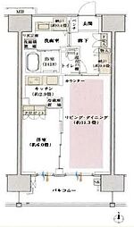 デュオセーヌ柏の葉キャンパス 1LDKの間取図画像