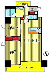 果樹園ST 1LDKの間取図画像