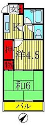 ジュネパレス柏第78 2Kの間取図画像