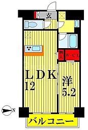 Luce5 1LDKの間取図画像
